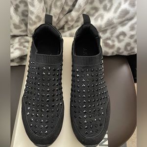 Anne Klein Slip On Black Sneakers